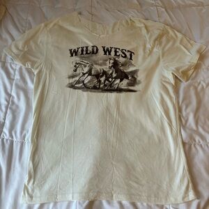 Wild West size large, cream, cut neckline, F